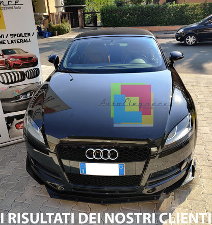 SPLITTER AUDI TT 8J 2006-2015 LIP NERO LUCIDO SOTTO PARAURTI ABS