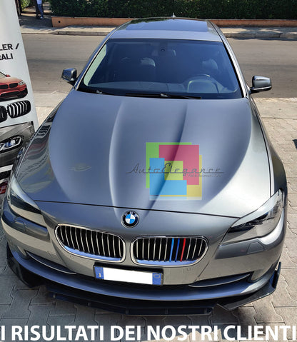 SPLITTER BMW SERIE 5 F10 F11 2009-2017 LIP NERO LUCIDO SOTTO PARAURTI ABS