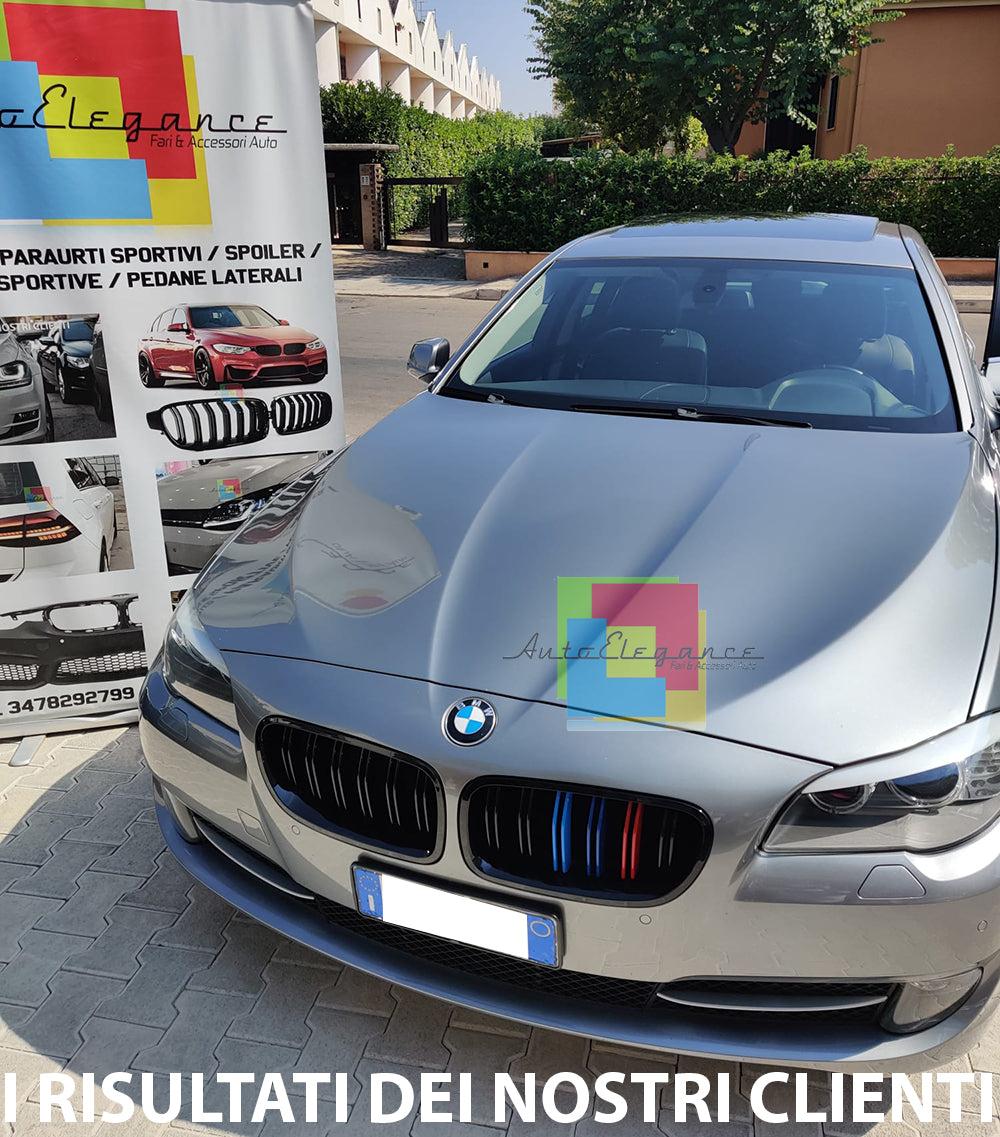 BMW 5 SERIES F10 F11 2010+ DOUBLE STRIPE GRILLES FRONT GRILLES 3 COLORS M