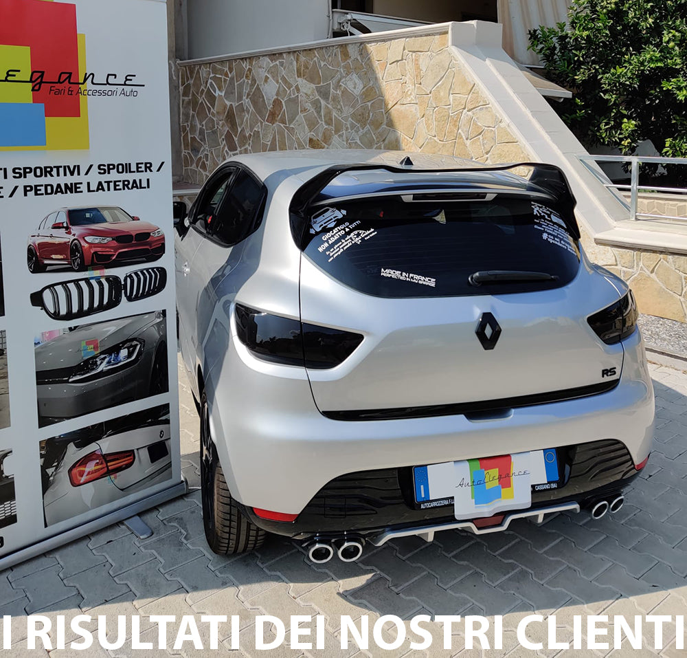 RENAULT CLIO 4 MKIV 2012-2019 SPOILER POSTERIORE TETTO LOOK SPORTIVO RS ALETTONE