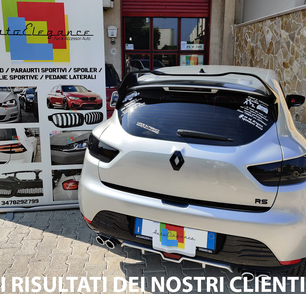 RENAULT CLIO 4 IV 2012-2019 SPOILER POSTERIORE SUL TETTO LOOK SPORTIVO RS