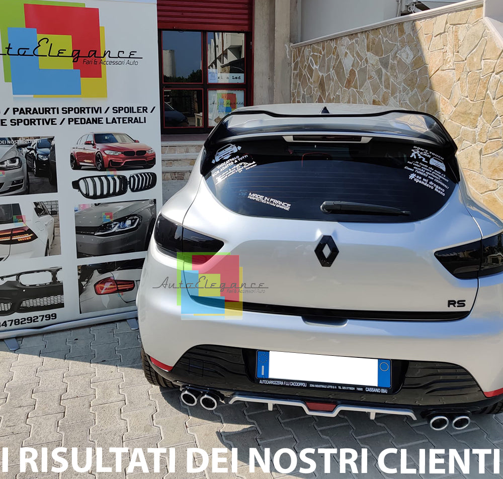 RENAULT CLIO 4 MKIV 2012-2019 SPOILER POSTERIORE TETTO LOOK SPORTIVO RS ALETTONE