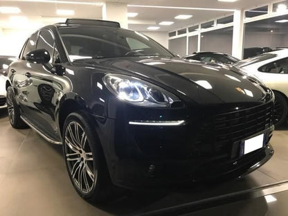 PEDANE LATERALI PORSCHE MACAN 2014+ SOTTOPORTA ANTISCIVOLO TOP QUALITA ALLUMINIO