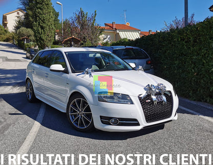 SIDE SKIRTS AUDI A3 8P 2005-2012 SPORTBACK LOOK SLINE UNDER DOOR ABS 