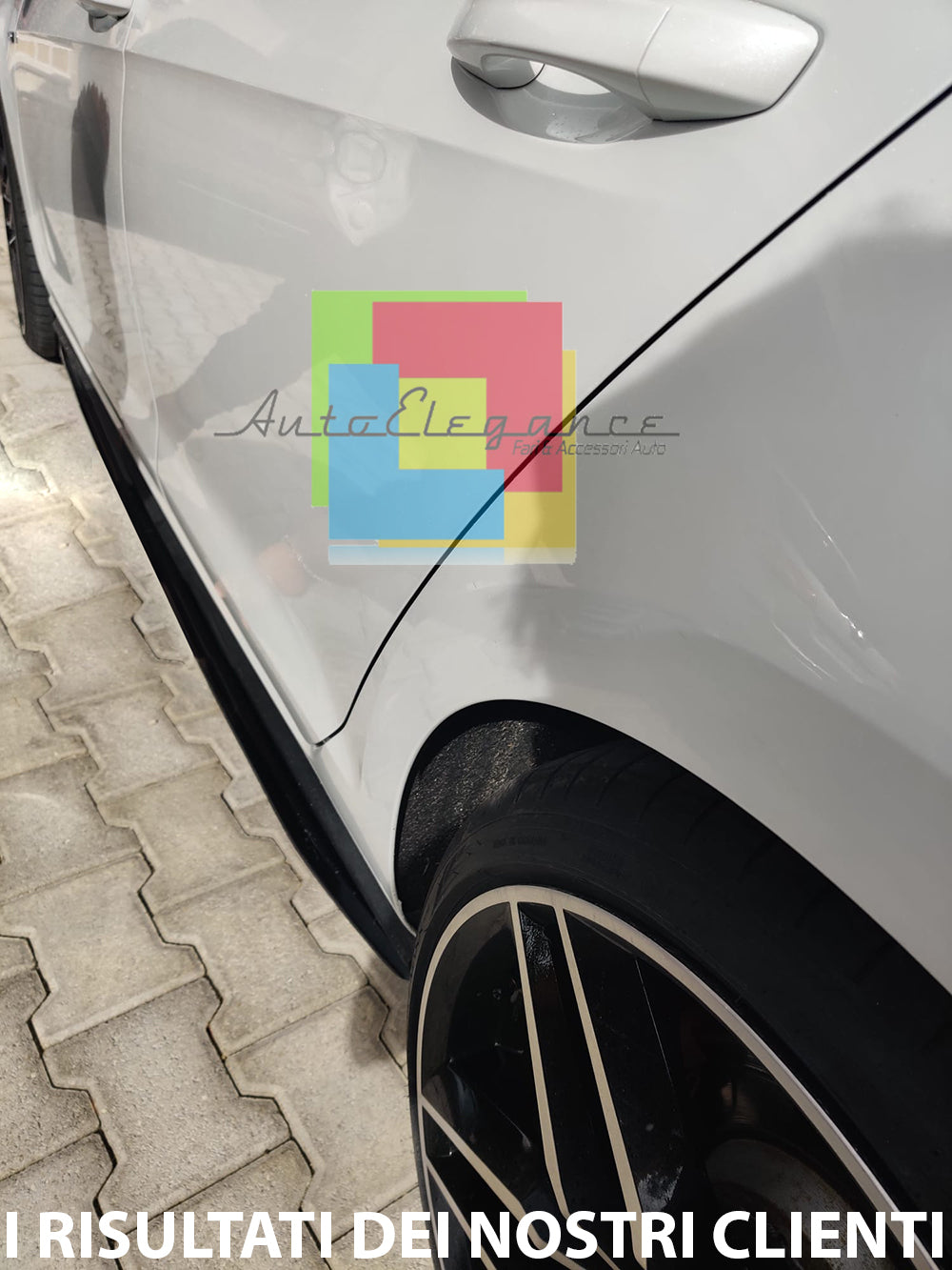 VW GOLF 7 VII dal 2012+ FLAPS SOTTO MINIGONNE ABS / PLASTIC NERO LUCIDO