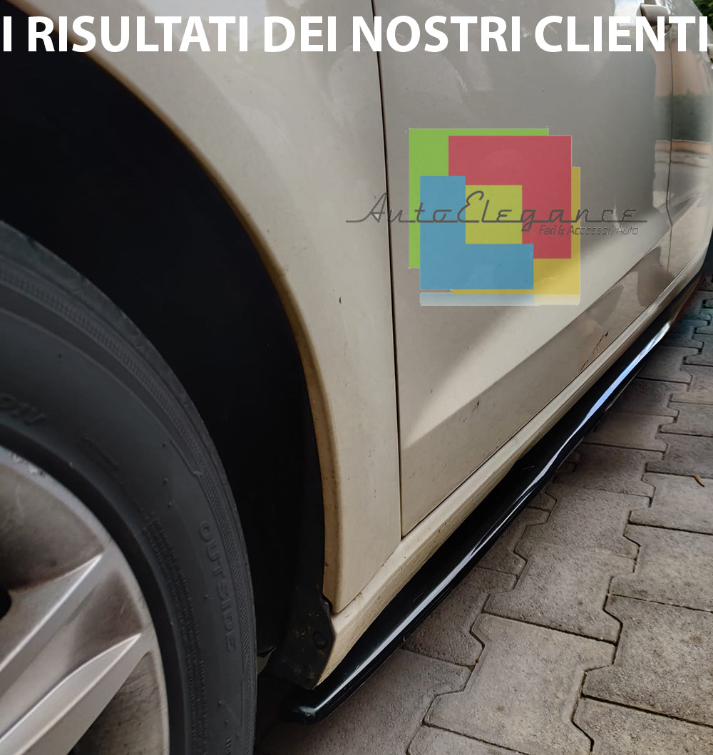 AUDI A3 8V BERLINA SPORTBACK SPLITTER SOTTO MINIGONNE ABS NERO AUTOELEGANCERICAMBI