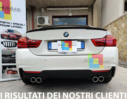 BMW SERIE 4 F32 F33 F36 SOTTO PARAURTI POSTERE DIFFUSORE LOOK M4 AUTOELEGANCERICAMBI