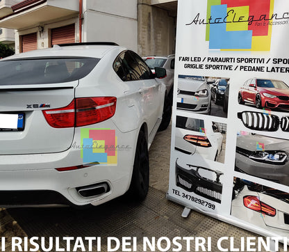 BMW X6 E71 TERMINALI DI SCARICO SPORTIVI LOOK M OVALI AUTOELEGANCERICAMBI
