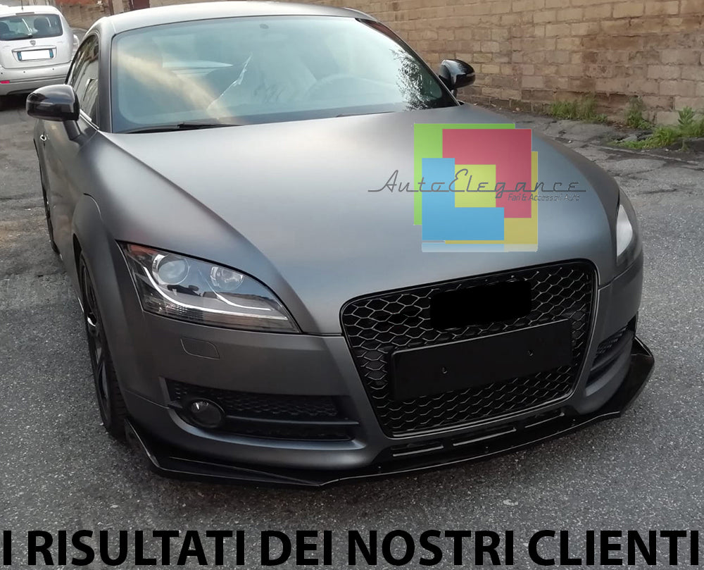 GRIGLIA ANTERIORE BORDO NERO AUDI TT 8J 2006-2014 CALANDRA RSTT NIDO D&apos;APE .-