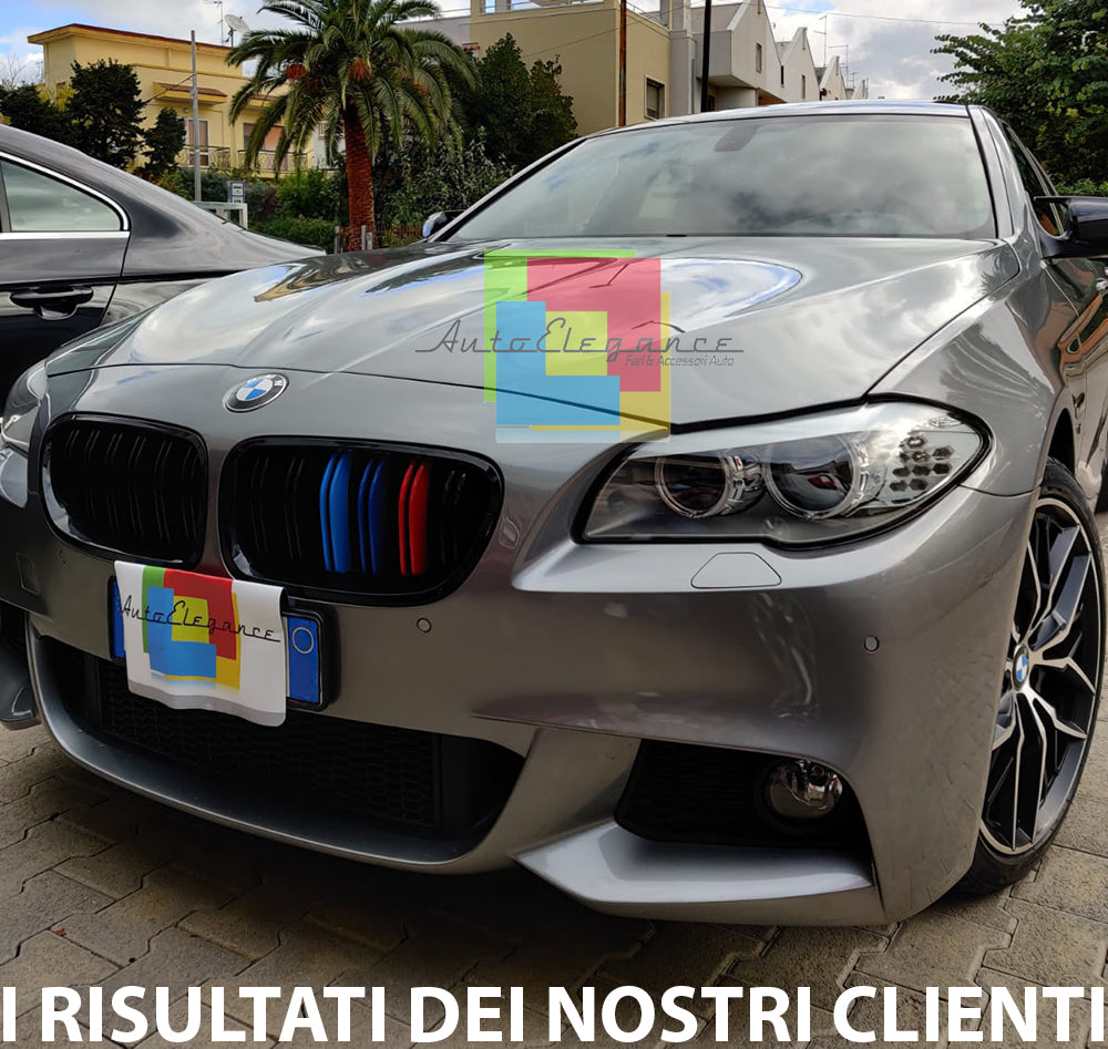 PARAURTI ANTERIORE PER BMW SERIE 5 F10 F11 2010-2014 LOOK M SPORT IN ABS .-