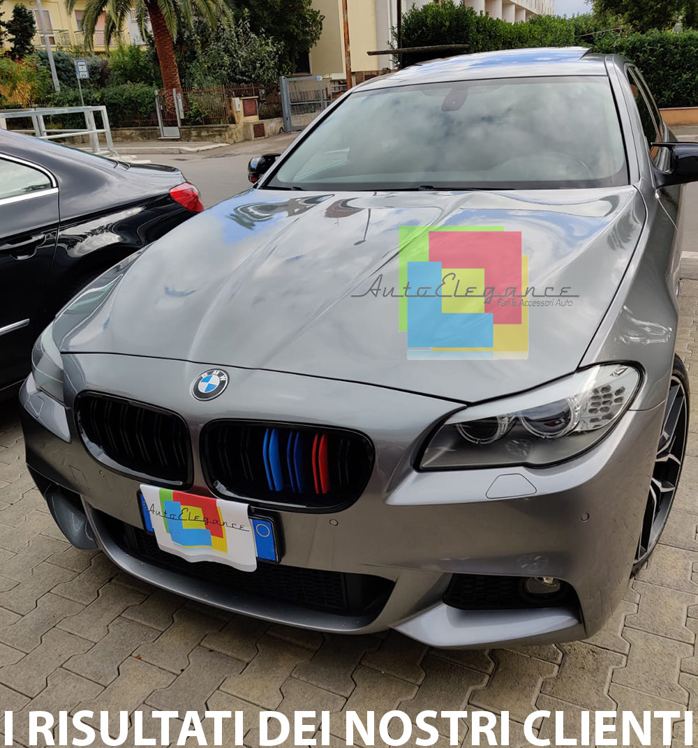 PARAURTI ANTERIORE PER BMW SERIE 5 F10 F11 2010-2014 LOOK M SPORT IN ABS .-