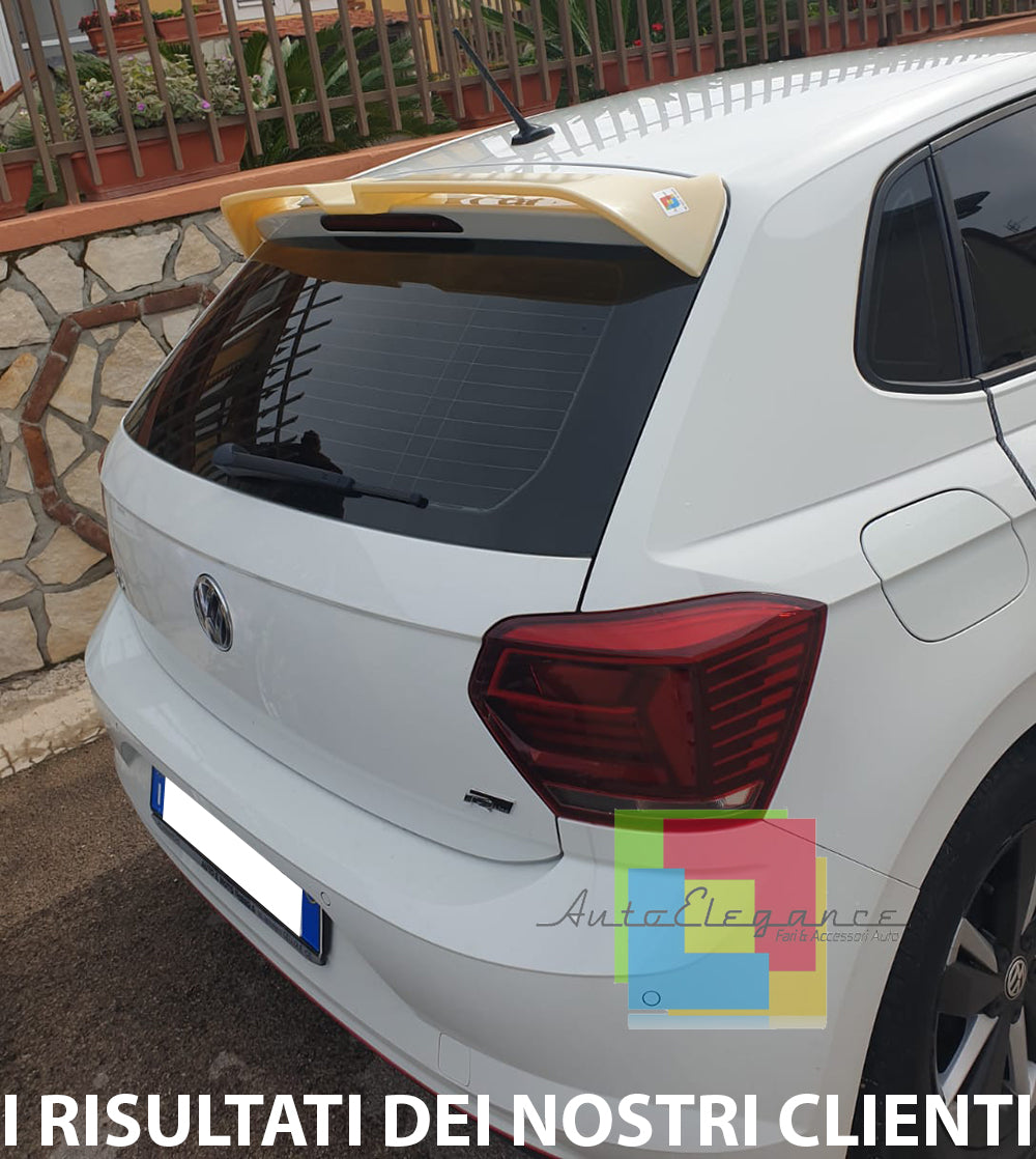 ALETTONE VW POLO AW1 2017+ SPOILER POSTERIORE SUL TETTO LOOK RLINE IN ABS AUTOELEGANCERICAMBI