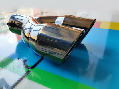 BMW SERIE 1 F20 F21 TERMINALE DI SCARICO ACCIAIO INOX NERO LUCIDO M SPORT AUTOELEGANCERICAMBI