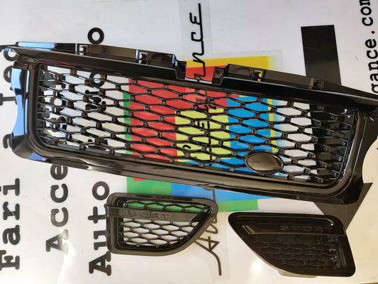 RANGE ROVER SPORT L320 2009-2013 FRONT GRILLE + SIDE LIFT AUTOBIOGRAPHY BLACK