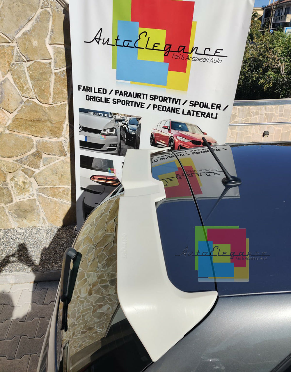 ALETTONE LOOK GTI SPOILER POSTERIORE SUL TETTO PER VW POLO 6R 6C 2011-2017 ABS AUTOELEGANCERICAMBI