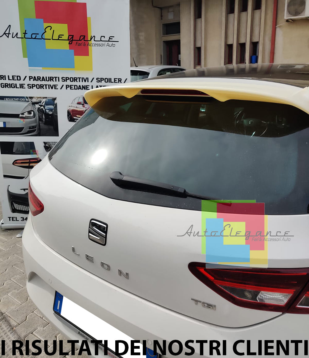 SEAT LEON 5F 5 PORTE 2012+ SPOILER SUL TETTO POSTERIORE SPORTIVO ABS -.-