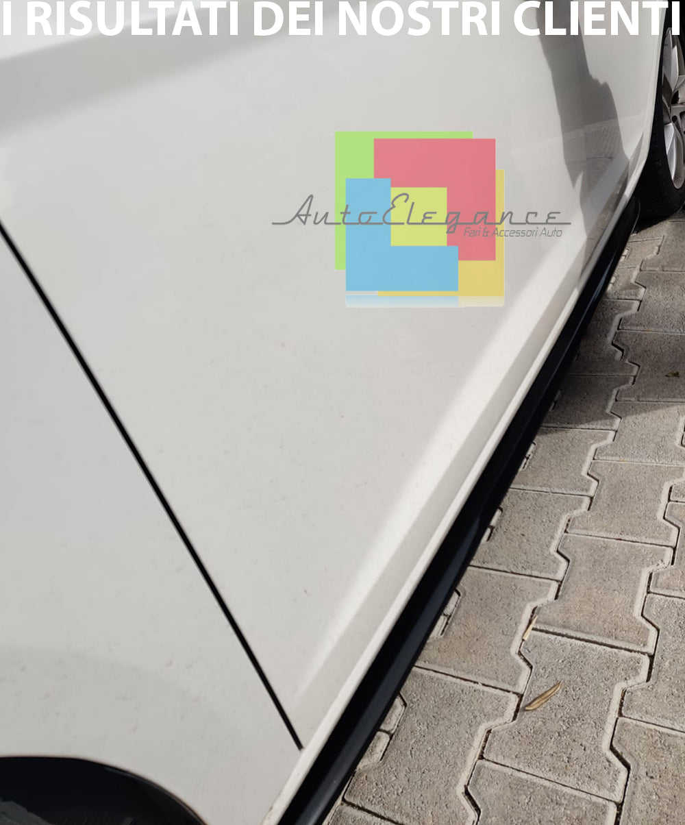 FLAPS SOTTO MINIGONNE LATERALI SEAT LEON 5F MK3 2012+ ABS NERO LUCIDO