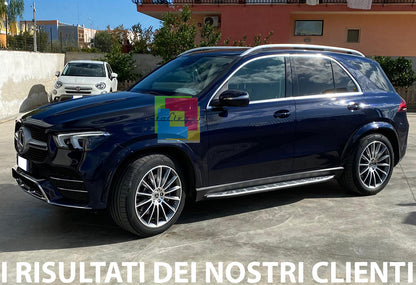 SIDE STEPS UNDER DOOR MERCEDES GLE W167 2019+ TOP QUALITY ALUMINUM