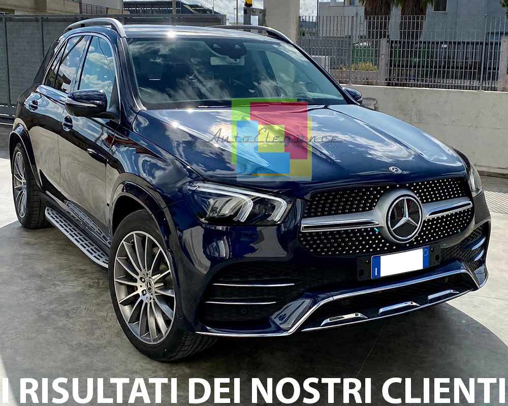 SIDE STEPS UNDER DOOR MERCEDES GLE W167 2019+ TOP QUALITY ALUMINUM