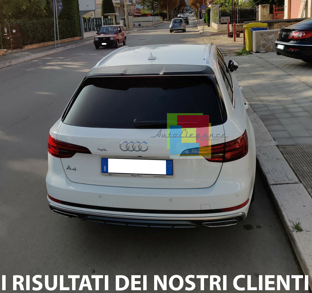 AUDI A4 B9 2015-2020 AVANT SPOILER POSTERIORE SUL TETTO LOOK RS4 AUTOELEGANCERICAMBI