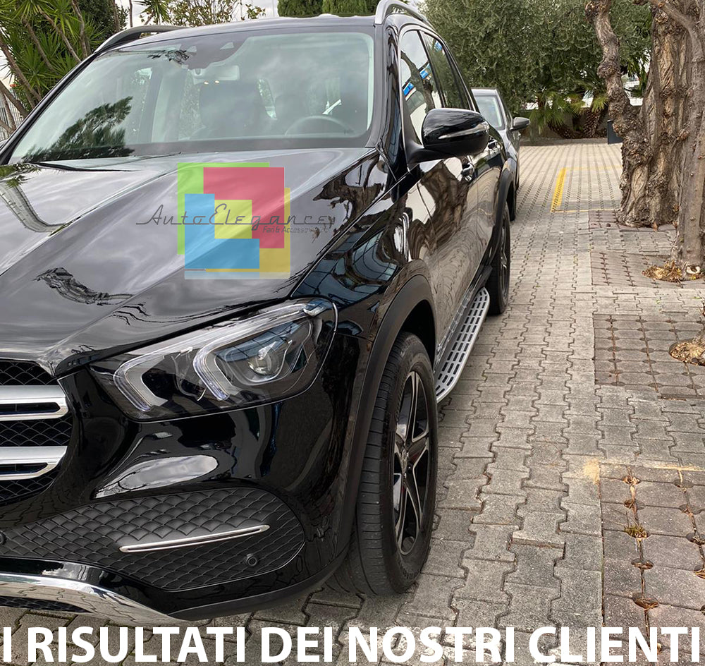 SIDE STEPS UNDER DOOR MERCEDES GLE W167 2019+ TOP QUALITY ALUMINUM