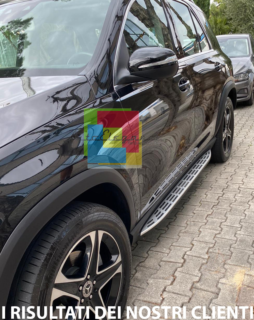 SIDE STEPS UNDER DOOR MERCEDES GLE W167 2019+ TOP QUALITY ALUMINUM