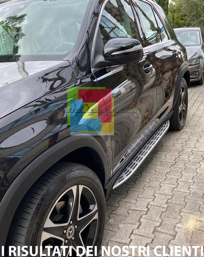 SIDE STEPS UNDER DOOR MERCEDES GLE W167 2019+ TOP QUALITY ALUMINUM