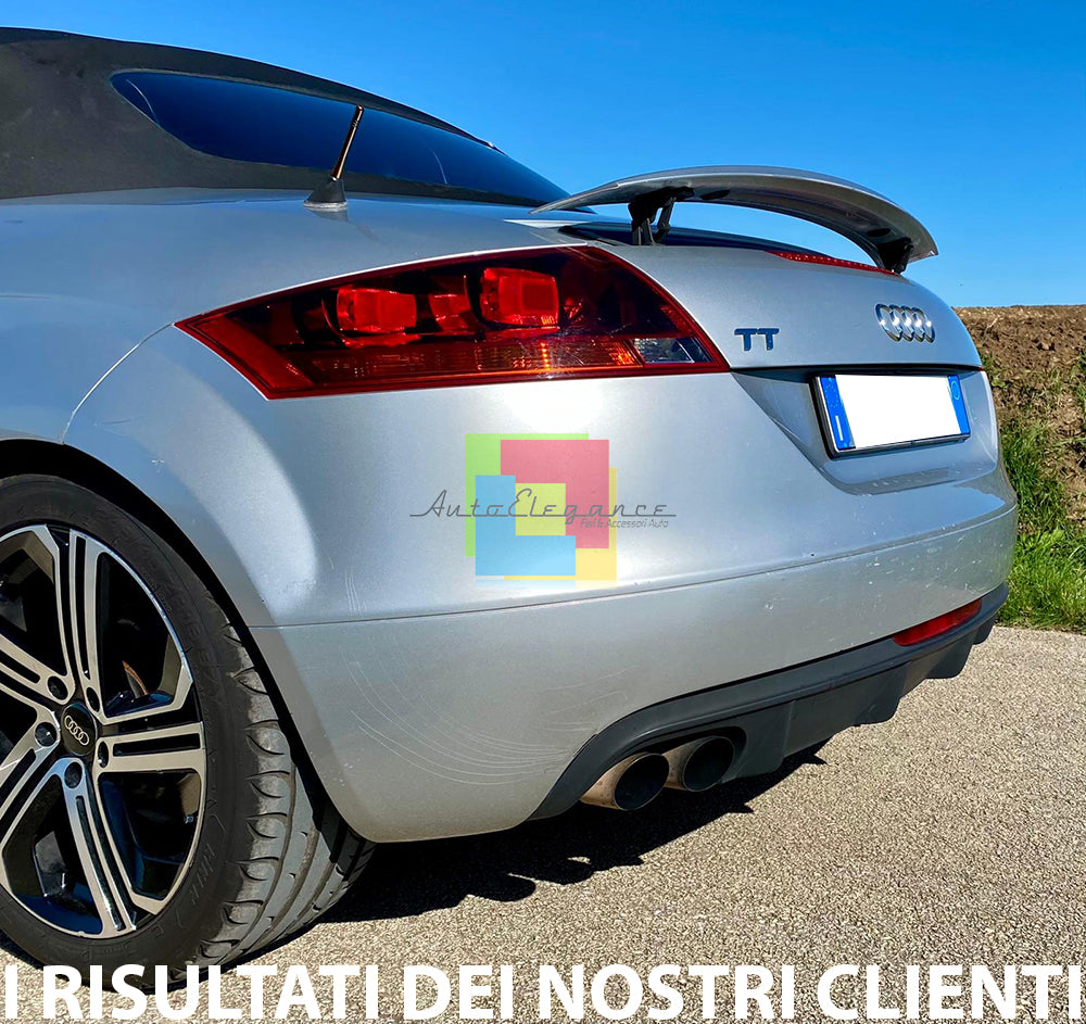 DIFFUSORE SOTTO PARAURTI POSTERIORE - PER AUDI TT 8J 2006-2014 - ESTRATTORE STT