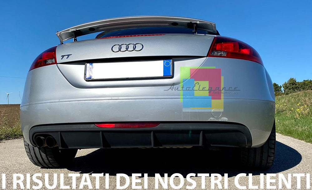 DIFFUSORE SOTTO PARAURTI POSTERIORE - PER AUDI TT 8J 2006-2014 - ESTRATTORE STT