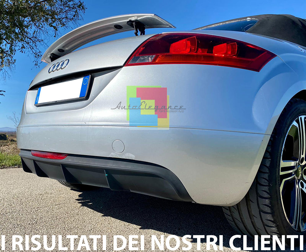 DIFFUSORE SOTTO PARAURTI POSTERIORE PER AUDI TT 8J 06-14 - ESTRATTORE STT TTRS