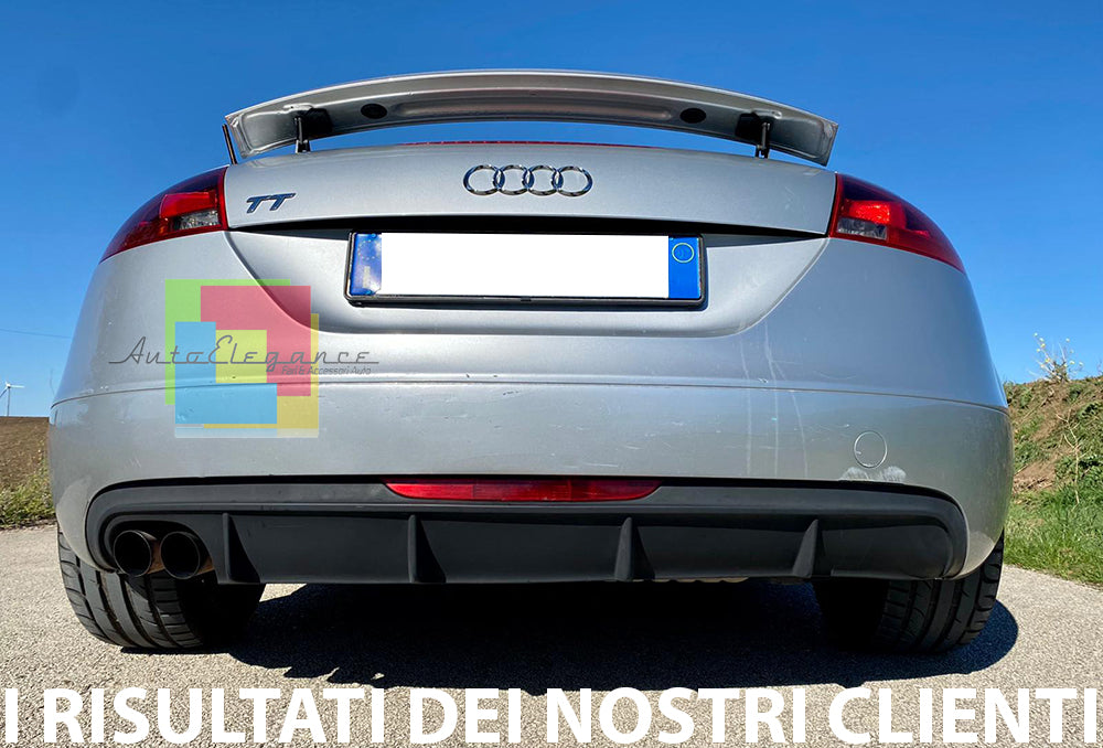 DIFFUSORE SOTTO PARAURTI POSTERIORE - PER AUDI TT 8J 2006-2014 - ESTRATTORE STT