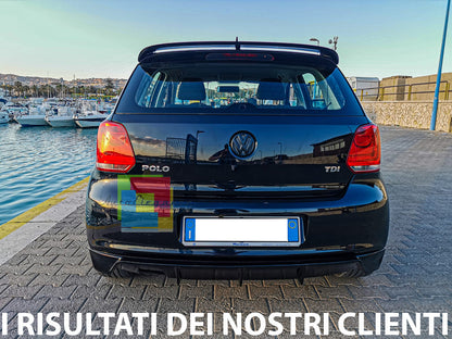 SPOILER SOTTO PARAURTI PER VW POLO 6R 2009-2014 DIFFUSORE POSTERIORE ABS SINGOLO