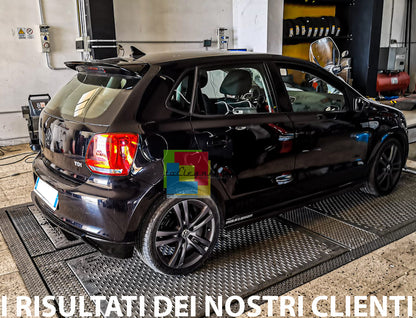 SPOILER SOTTO PARAURTI PER VW POLO 6R 2009-2014 DIFFUSORE POSTERIORE ABS SINGOLO