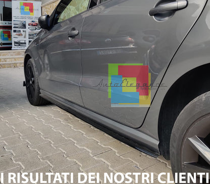 VW POLO 6R 6C 2009-2017 SPOILER SPLITTER SOTTO MINIGONNE ABS NERO