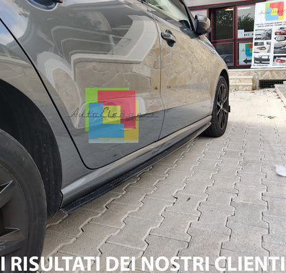 VW POLO 6R 6C 2009-2017 SPOILER SPLITTER SOTTO MINIGONNE ABS NERO