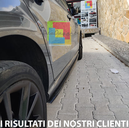 VW POLO 6R 6C 2009-2017 SPOILER SPLITTER SOTTO MINIGONNE ABS NERO