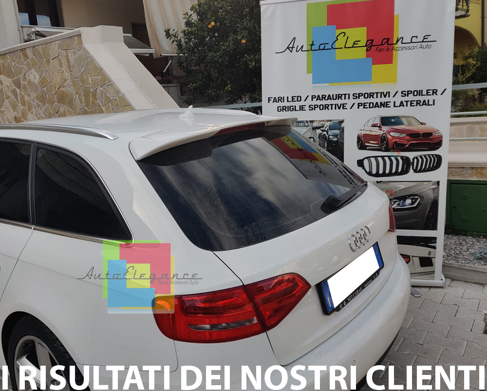 AUDI A4 B8 8K AVANT 2008-2014 SPOILER SUL TETTO LOOK RS4 ALETTONE POSTERIORE AUTOELEGANCERICAMBI