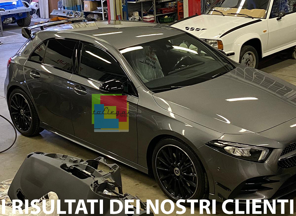 MERCEDES CLASSE A W177 2018+ SPOILER SUL TETTO IN ABS NERO LOOK AMG