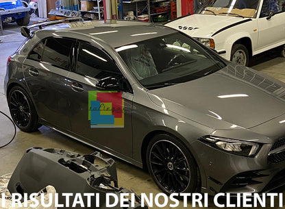 MERCEDES CLASSE A W177 2018+ SPOILER SUL TETTO IN ABS NERO LOOK AMG