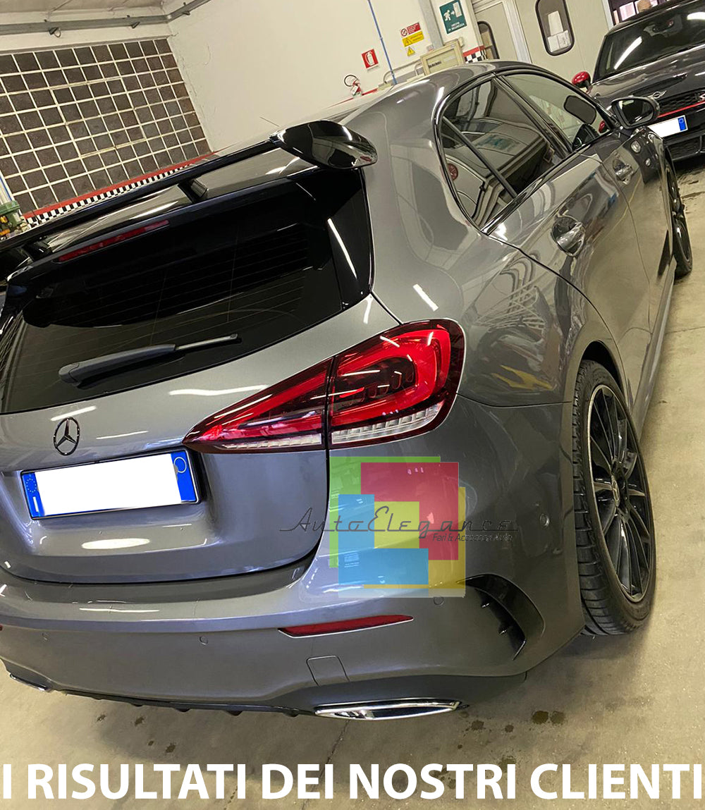 MERCEDES CLASSE A W177 2018+ SPOILER SUL TETTO IN ABS NERO LOOK AMG
