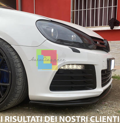FRONT BUMPER SPLITTER VW GOLF 6 VI 2008-2012 RLINE ABS GLOSSY BLACK