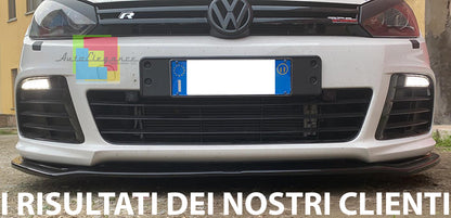 FRONT BUMPER SPLITTER VW GOLF 6 VI 2008-2012 RLINE ABS GLOSSY BLACK
