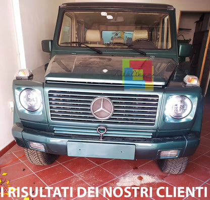 MERCEDES G W463 COPPIA FARI ANTERIORI FULL LED CON LUCI DIURNE 6000K BIANCO