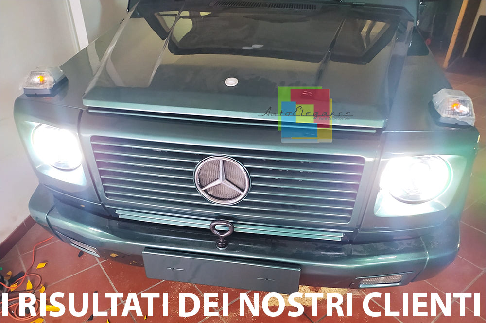MERCEDES G W463 COPPIA FARI ANTERIORI FULL LED CON LUCI DIURNE 6000K BIANCO