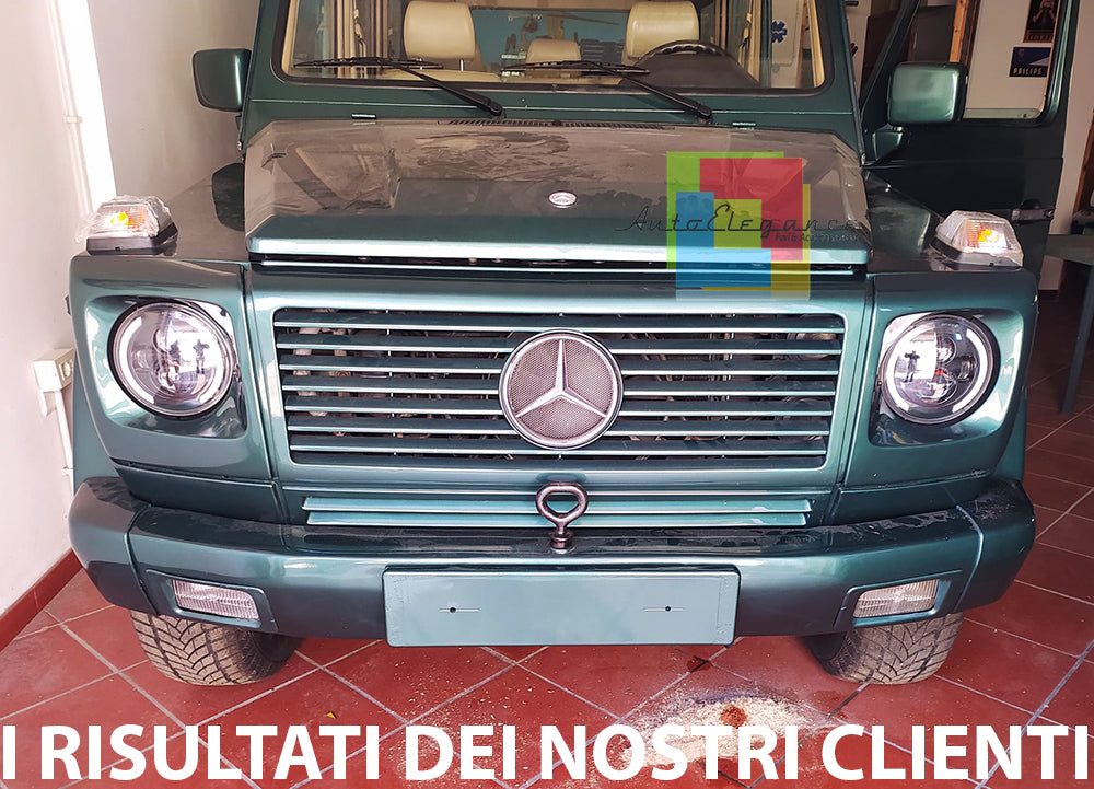 MERCEDES G W463 COPPIA FARI ANTERIORI FULL LED CON LUCI DIURNE 6000K BIANCO