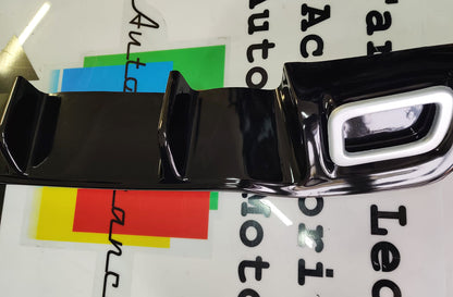 RENAULT CLIO 4 IV 2012-2019 DIFFUSORE POSTERIORE LOOK RS ABS NERO LUCIDO