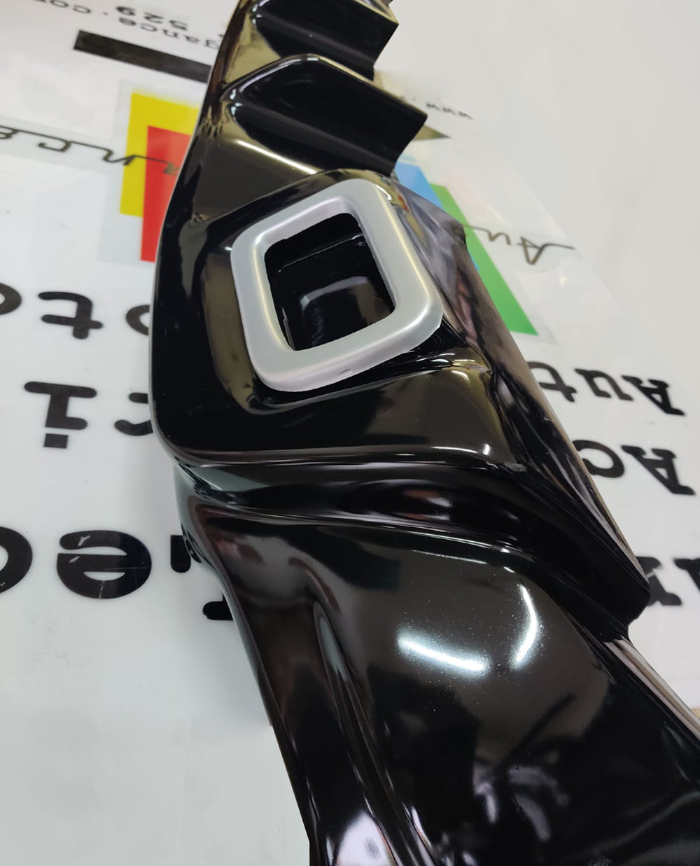 RENAULT CLIO 4 IV 2012-2019 DIFFUSORE POSTERIORE LOOK RS ABS NERO LUCIDO