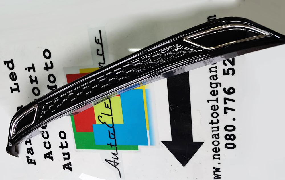 VW POLO AW1 REAR DIFFUSER UNDER BUMPER RLINE DESIGN