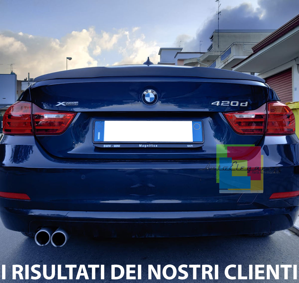 BMW SERIE 4 F36 GRAN COUPE 2014+ SPOILER POSTERIORE COFANO ABS / PLASTIC LOOK M4 AUTOELEGANCERICAMBI
