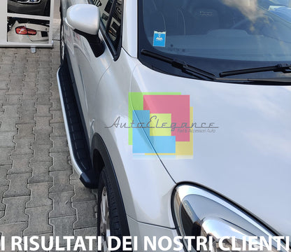 PEDANE LATERALI TOP QUALITA&apos; SOTTOPORTA ANTISCIVOLO FIAT 500X 2014+